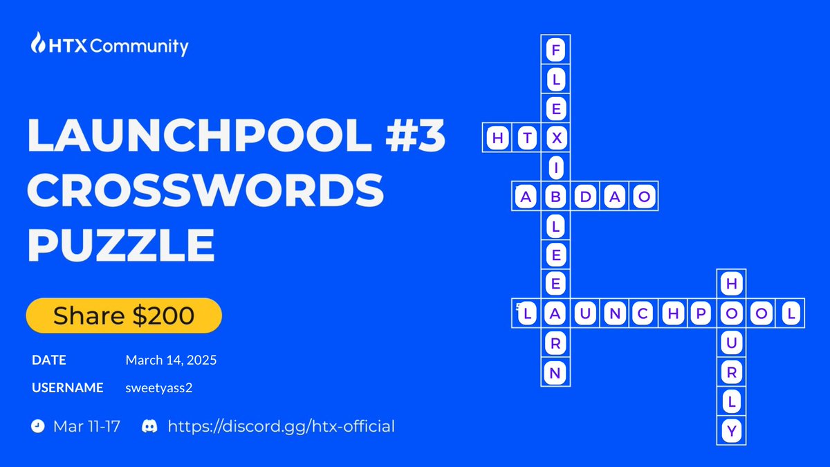 heygaurab's tweet photo. HTX Crosswords Puzzle solved ✅
#htx https://t.co/Nt312VX8br
