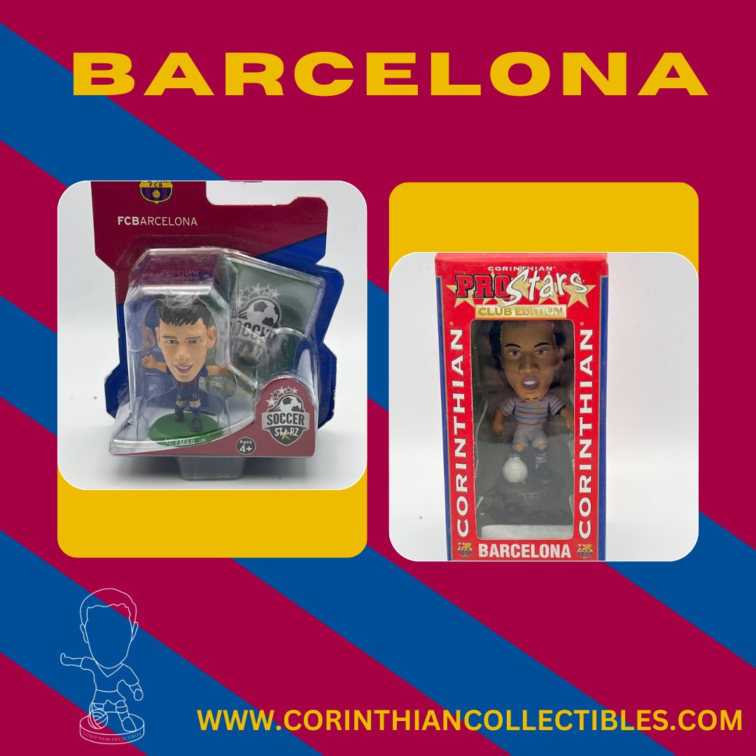 We have a range of Barcelona retro figures and memorabilia. 

See our range here - zurl.co/4c4r 

#CorinthianCommunity #FCBarcelona #Barcelona #Barca #FCB #LaLiga #Football #Neymar #Messi