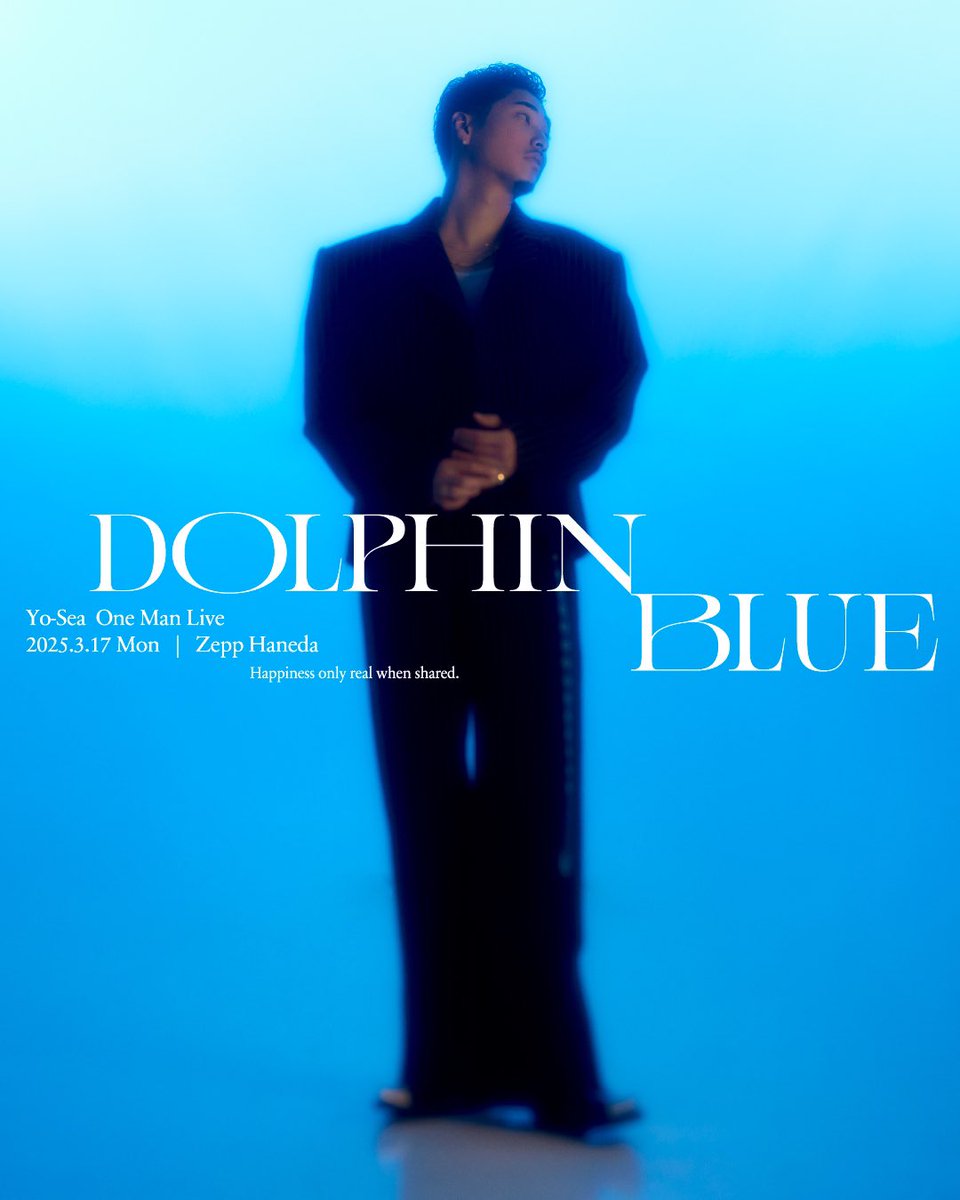 AOTL_TOKYO's tweet photo. いよいよ明日、Yo-Sea One-Man Live "DOLPHIN BLUE" at ZEPP HANEDAが開催されます。
ご来場の方は気をつけてお越しください！

@yoooo7878 https://t.co/zfGUNV1lt2