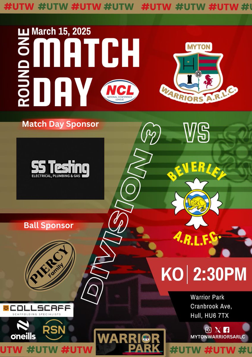 Myton Warriors ARLC tweet media