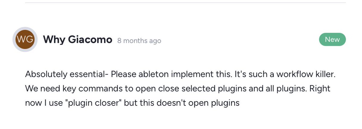 prahja's tweet photo. @Ableton Here you can see comment on my posts in Centercode as example.
3/3 https://t.co/JtiGjAEAOu