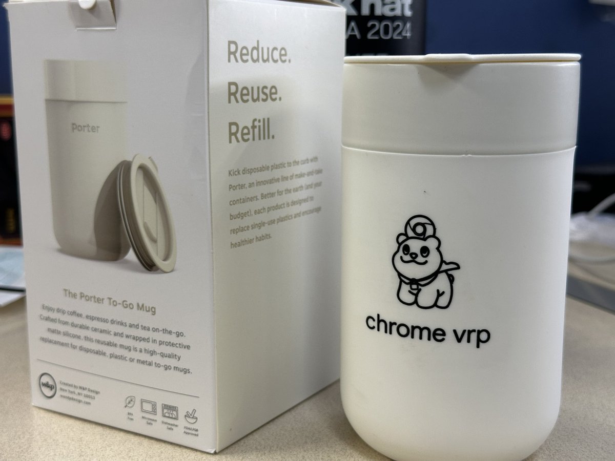 Kipreyyy's tweet photo. Received swag from Chrome VRP, a very cute mug. https://t.co/sQSY2yCi2a