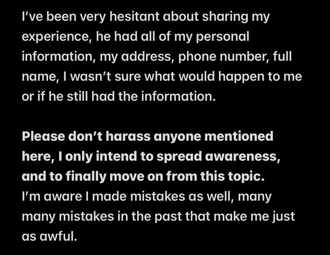 FatherGibus's tweet photo. @waffe_l just pointing out i literally am in a relationship with an adult that i love DEARLY, NOR i have this information anymore as i cut contact with them over a year ago.
This is literally just stirring the pot for attention atp
rent free in their head https://t.co/kcpwIJDgkj