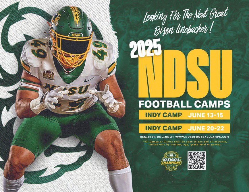 Hugo_afamasaga's tweet photo. Thank you coach @DavidWienke15  for inviting me out to camp this summer! @NDSUfootball @BrandonHuffman @PrepRedzoneID @208ITTA @PolyPipeLine_ https://t.co/M2LAfIh0yA