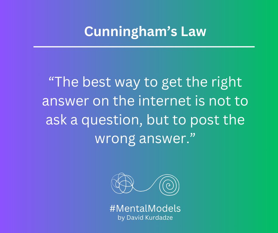 DavidforAgility's tweet photo. Sometimes, the best way to get the right answer is to start with your best guess.  

#MentalModels #EponymousLaws #PracticalTips #WorkTips #FacilitationTips 

🧵👇 https://t.co/pTtuldCvka