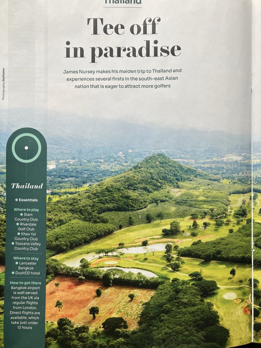 Latest edition of ⁦<a href="/GolfMonthly/">Golf Monthly</a>⁩ on sale now with ⁦<a href="/TheMasters/">The Masters</a>⁩ preview and 44 page travel section of beautiful countries to visit and play , including ⁦⁦<a href="/AmazingThailand/">AmazingThailand</a>⁩