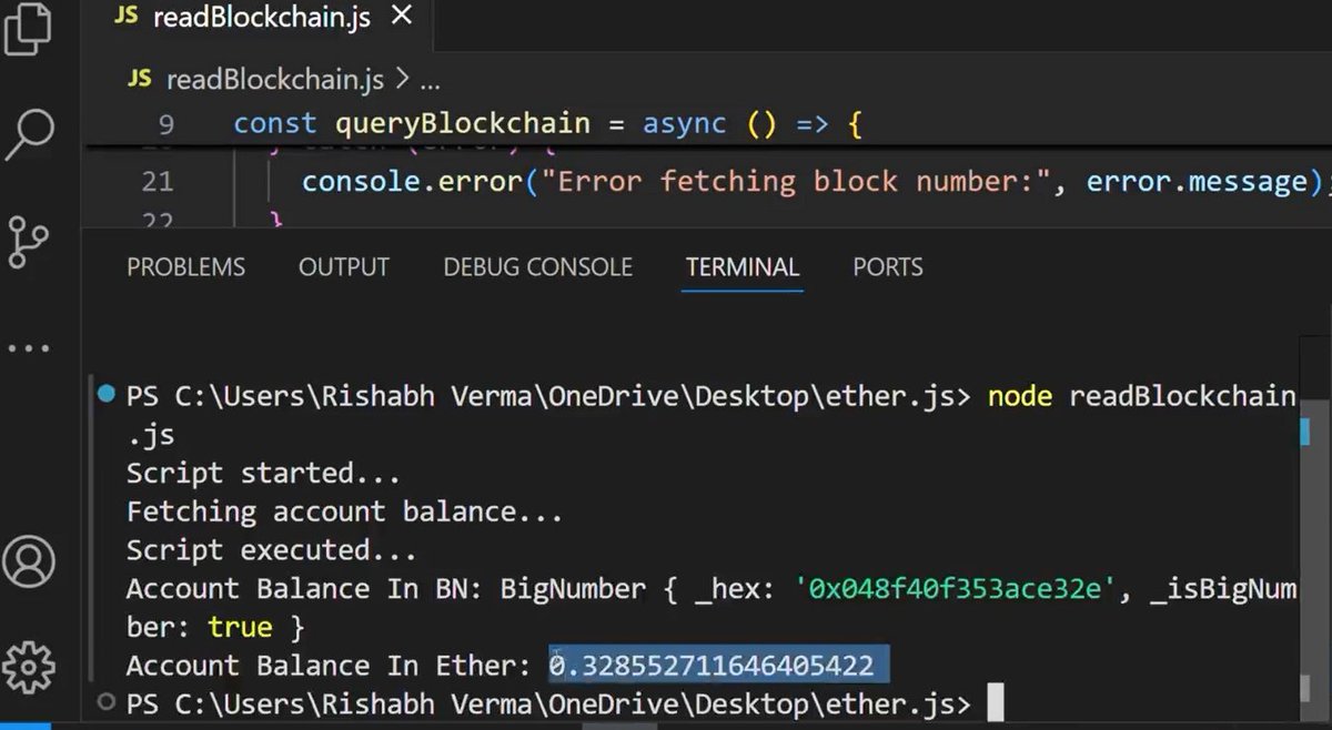 RV_Programmer's tweet image. Instantly get real-time Ethereum wallet balance using Node.js & Ethers.js! ⚡💰🚀
🔗 #Ethereum #Blockchain #Web3 #EthersJS #Crypto #CryptoCommunity