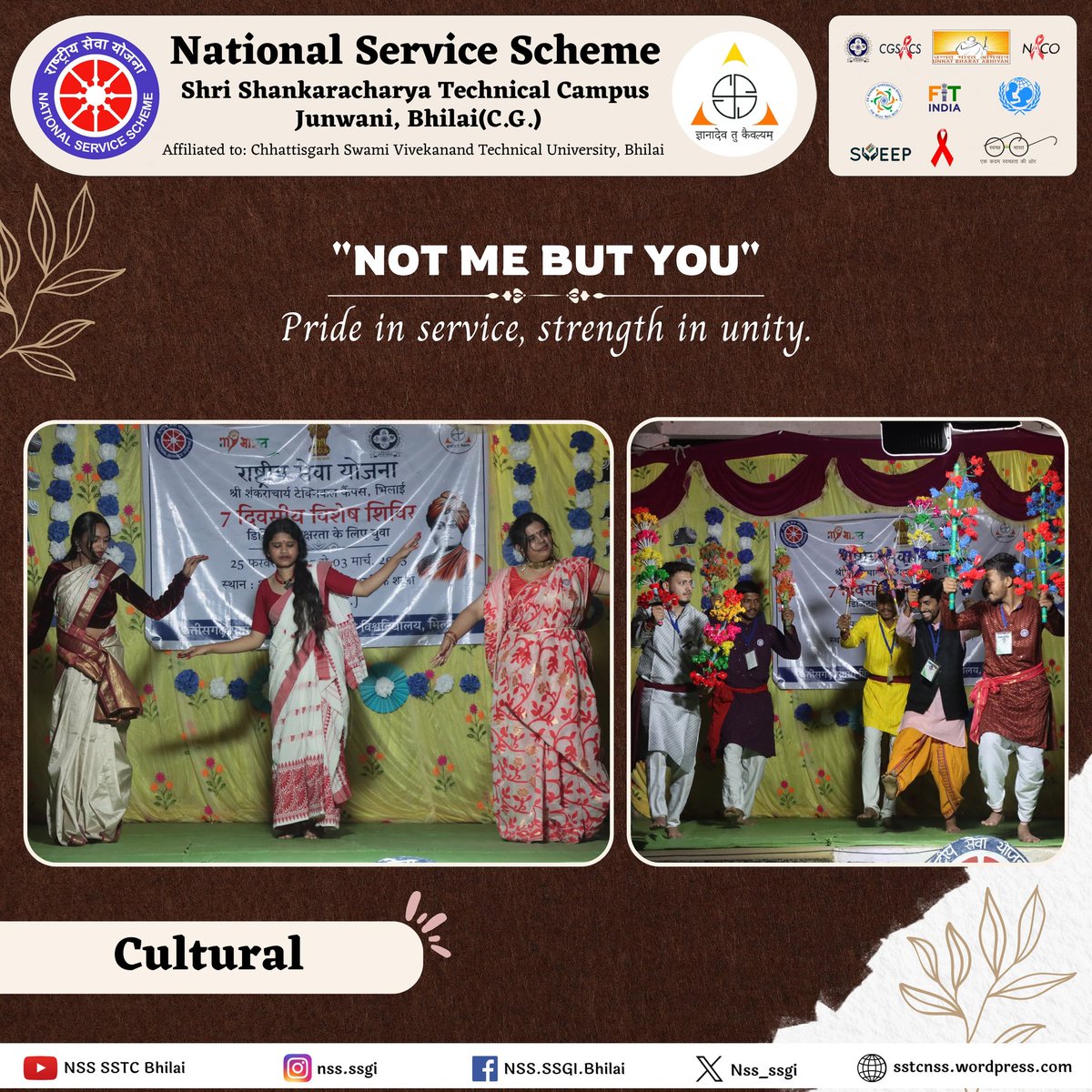 Nss_ssgi's tweet photo. A #CulturalProgram was organized for the villagers. The #ChiefGuest, Dr. D. S. Raghuwanshi, #NSSCoordinator, #CSVTU, shared his thoughts about the camp and encouraged the volunteers. https://t.co/PE2OUz5Jhq