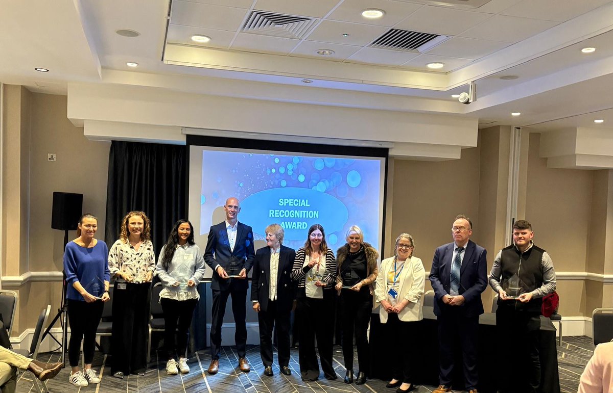 Honoured to be presented with the Educational Leadership award at the NEY HCS Conference during #HCSWeek, and to stand among these amazing people! 
It is an absolute privilege to support both my NENC and NPNWEC colleagues (I gain far more back than I give!) 💜