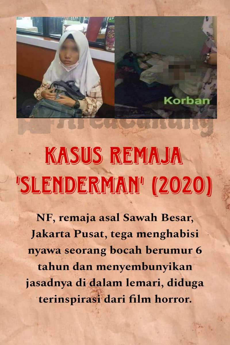 AreaCakung's tweet image. Kasus pembunuhan balita di sawah besar jakarta pusat ‼️

di duga terinspirasi dari film horor 😱