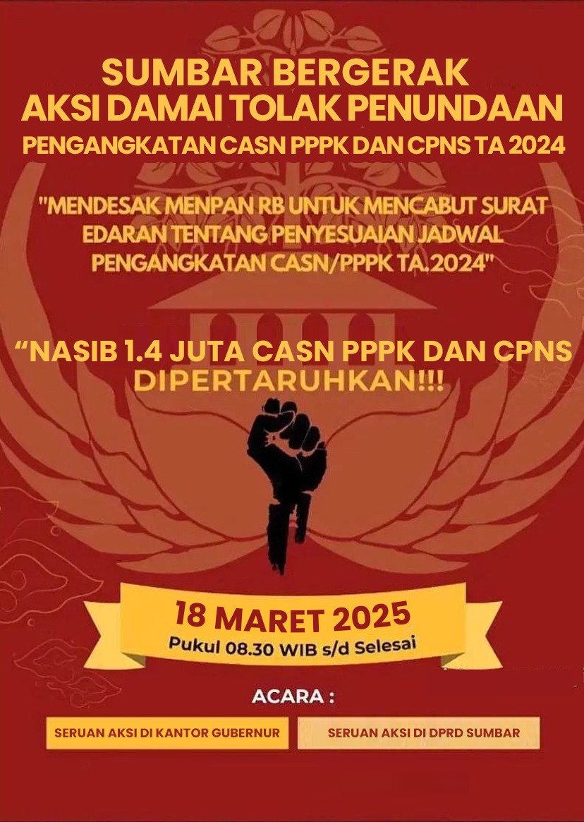 hello_floryn's tweet photo. #SAVECASN2024
#TOLAKKEBIJAKANTMTSERENTAK
#AliansiCPNS&amp;CP3KSUMBAR https://t.co/VHK6mL10lV