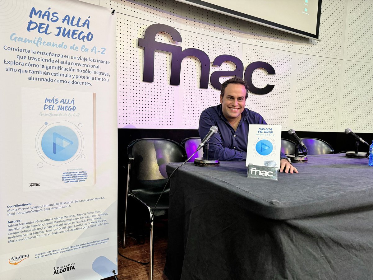 🎉Presentación en Fnac Barcelona del libro 📖 Más Allá del Juego: gamificando de la A a la Z. Gracias a todos los que habéis venido, esperado la cola para conseguir la firma. Fue una gran jornada de educación y gamificación. Os dejo algunas de las fotos. Mil gracias.