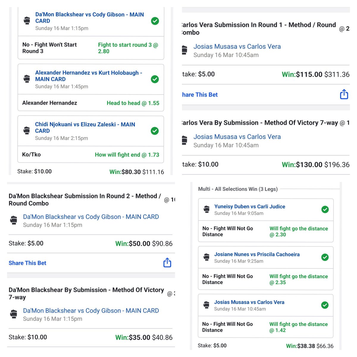 MMATheProblemIs's tweet image. Great day to be a bettor #UFCVegas104