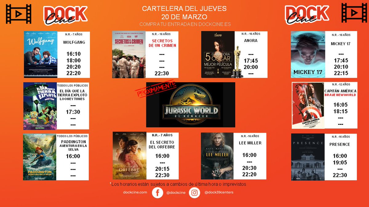 Os esperan dos carteleras diferentes de entre semana.
Una hasta el miércoles y otra para el jueves, no os despistéis.
Y recordad que lunes y miércoles son nuestros dos días del espectador, aquí en <a href="/CCBallonti/">CC Ballonti</a> 😉