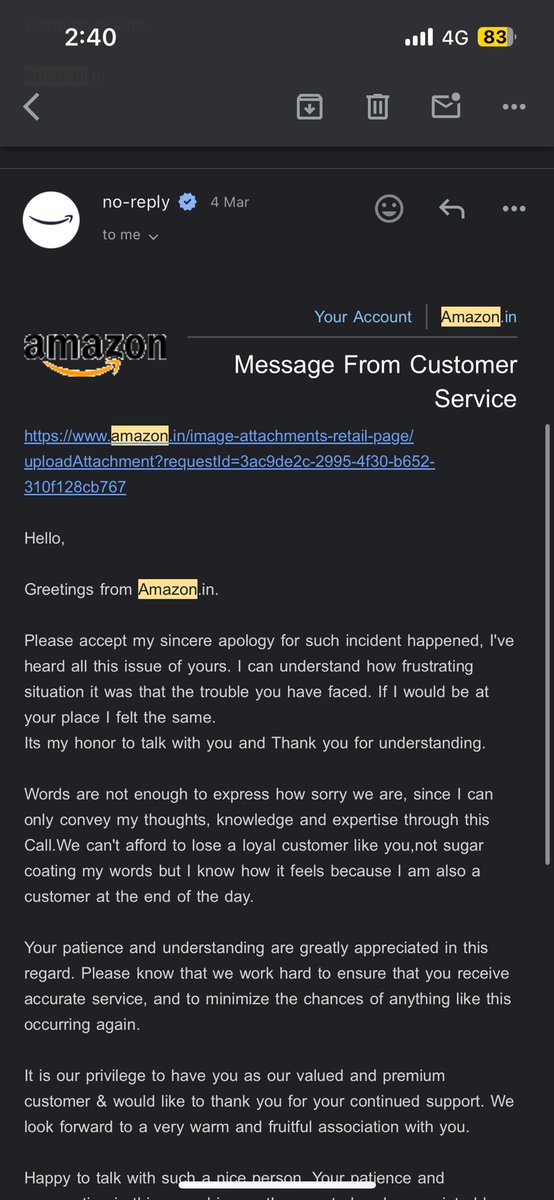 rishabhkridious's tweet photo. @amazonIN you have taken my return and are not refunding my amount. It has been weeks now and every time you say you would call back but you don't. Have submitted evidence of return from my CCTV. https://t.co/nxtL5cSw7f