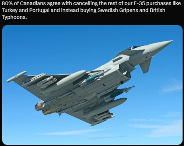 Tammy_Richard's tweet photo. 80% of #Canadians agree with cancelling rest of #F35 purchases, like #Türkiye & #Portugal #CdnPoli #PQPoli #ONPoli #NSPoli #BCPoli #ABPoli #SKPoli #MBPoli #NLPoli #NBPoli #PEIPoli #YKPoli #NWTPoli #NVTPoli #CAPol #USPoli #UKPol #EUPol #EUPoli #AUPol #AUSPol #NSWPol #NZPol #JAPPol https://t.co/m163QyHGyo