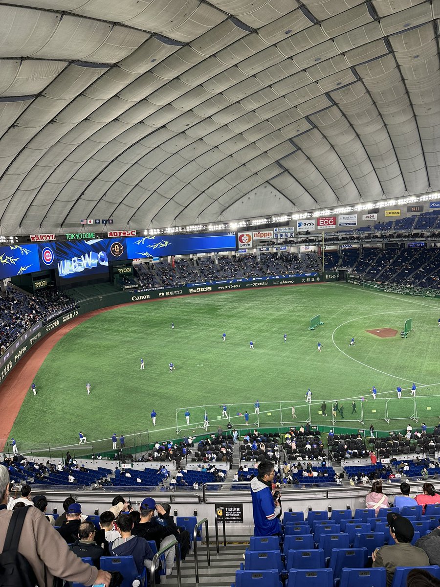 yaya10BSY's tweet photo. まもなく2戦目🔥
#mlbworldtour
#TokyoSeries https://t.co/GdoQHNiDoL