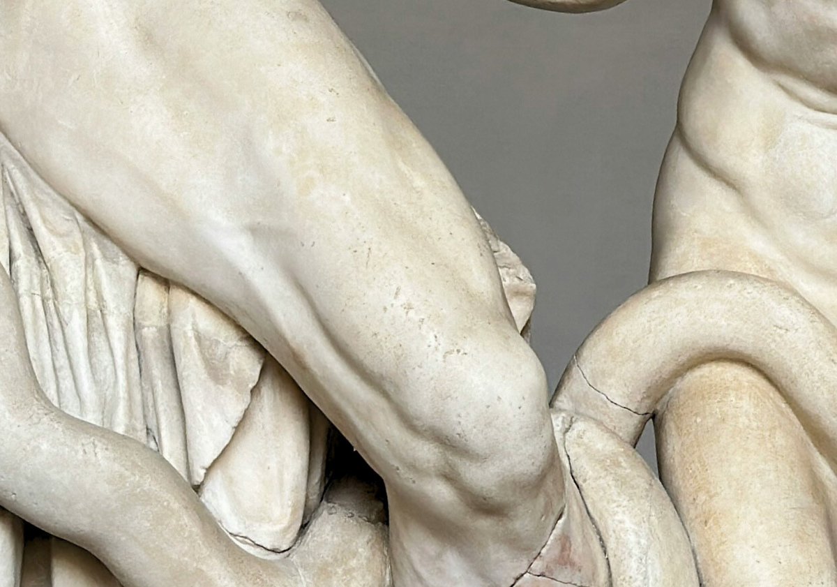 Artenquire's tweet photo. Laocoön and His Sons

According to the myth, Laocoön warned the Trojans not to trust the Greeks' wooden horse. Angered by his defiance, the gods sent the serpents to punish him and his sons, sealing their tragic fate.

#ancientsculpture #ancientgreekart #ancientgreeksculpture https://t.co/EUlKS6rcyq
