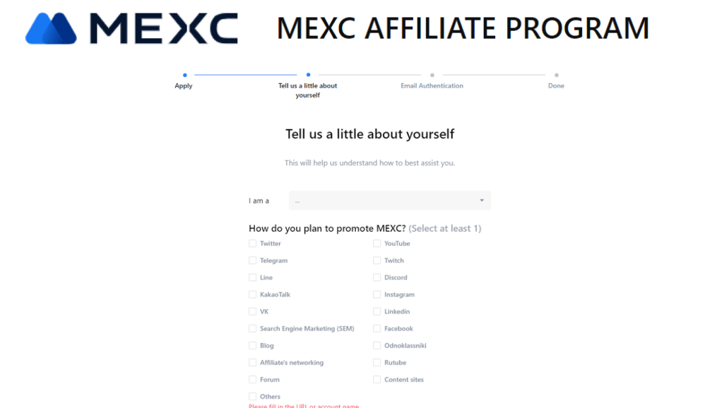 MikeMudesi's tweet image. Easy Signup

Join the MEXC Affiliate Program effortlessly—simple registration with no initial ID verification required. 
What are you waiting for? 

Get started today! #EasySignup #CryptoAffiliate #PassiveIncome

#CryptoTrading #MEXC #AffiliateMarketing