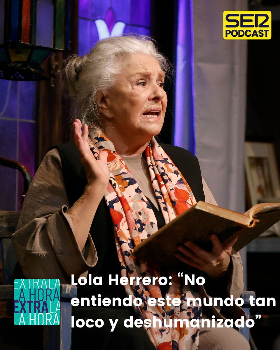 🎙️ Lola Herrera: "Hemos sido emigrantes toda la vida y hoy hay españoles que culpan al inmigrante de todo. No saben lo que dicen o tienen determinados intereses detrás. Es muy loco, un mundo deshumanizado"
🎧 Conversamos con la actriz en <a href="/TeatroBellasArt/">Teatro Bellas Artes</a> 
linktr.ee/LaHoraExtra