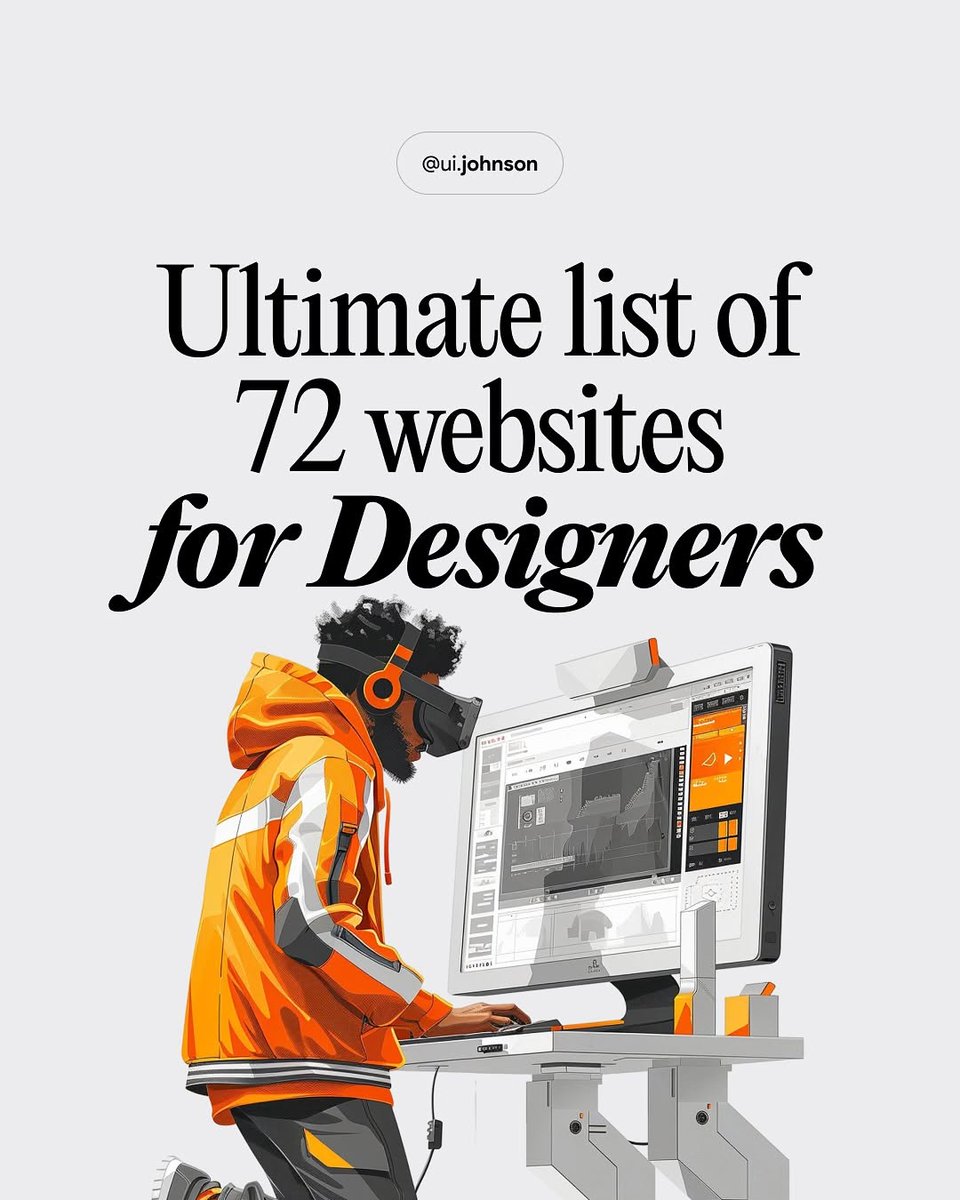 UiSavior's tweet image. Wisdom in design begins with the right tools—explore 72 essential websites! 😎