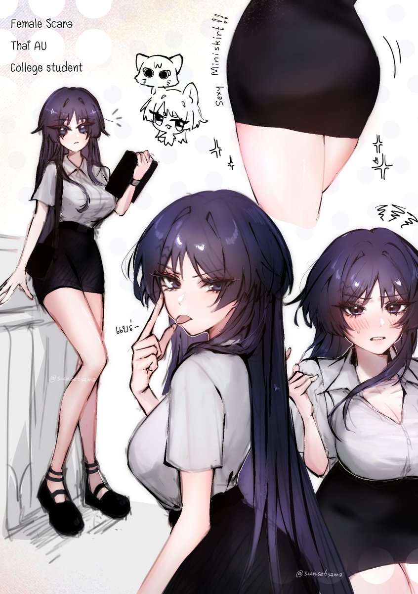 คิดว่าถ้าหวานเป็นนักศึกษาก็น่าจะสวยน่าดู แหละค่ะ

#femscara #scaramouche #wanderer