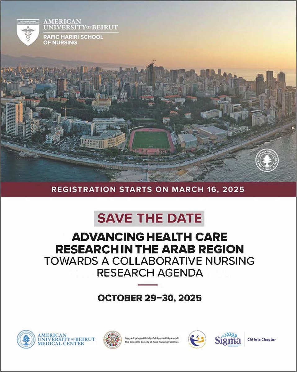 aubhson's tweet image. 📢 Exciting news! 📷 Registration for the Research Conference on Advancing Healthcare Research in the Arab Region is now open! Don&apos;t miss your chance to contribute to a collaborative nursing research agenda. Sign up today: tinyurl.com/3bcp2rr2 #ResearchConference #Research