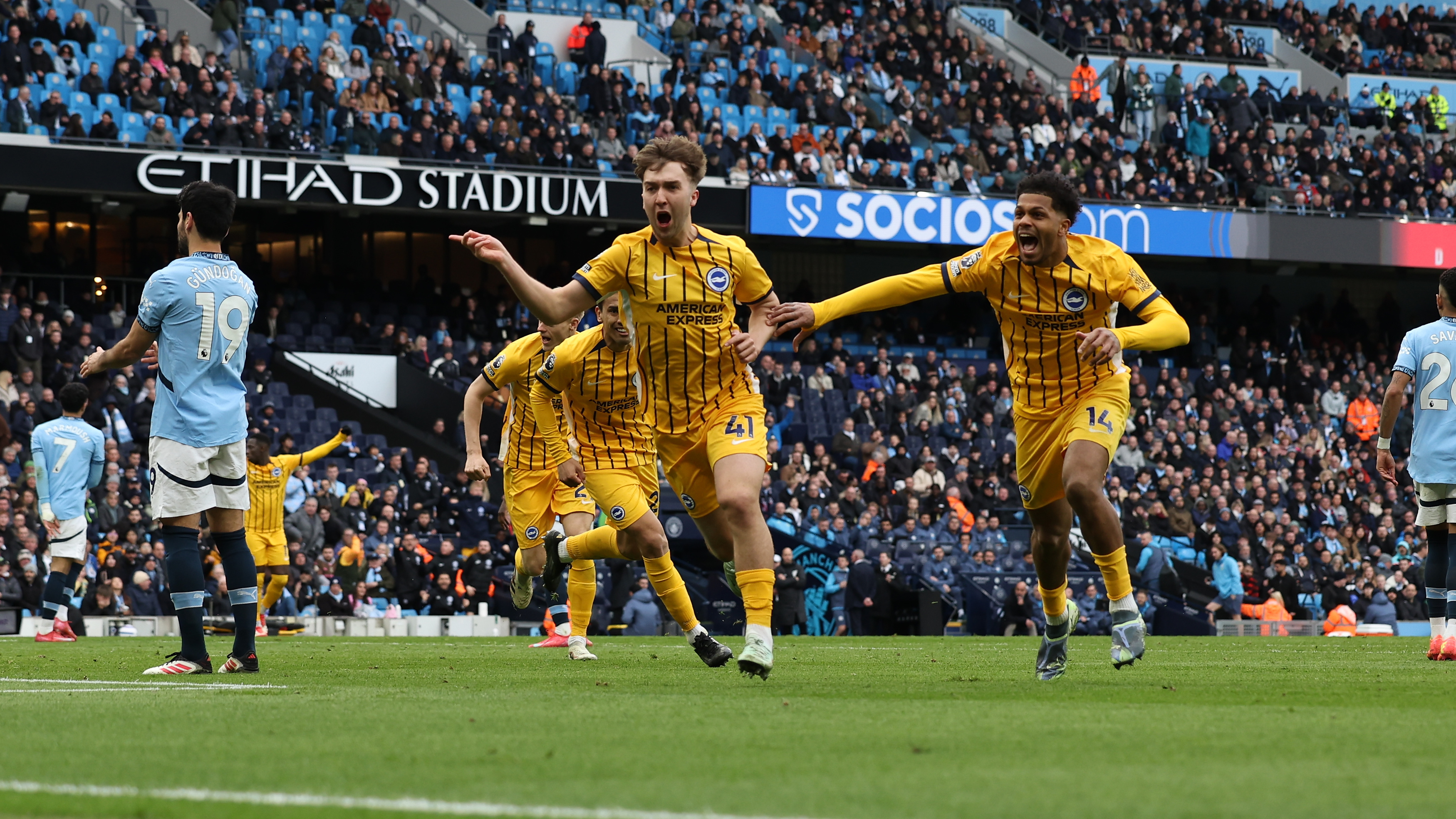 Jack and Georgi celebrating our equaliser. Big moment!