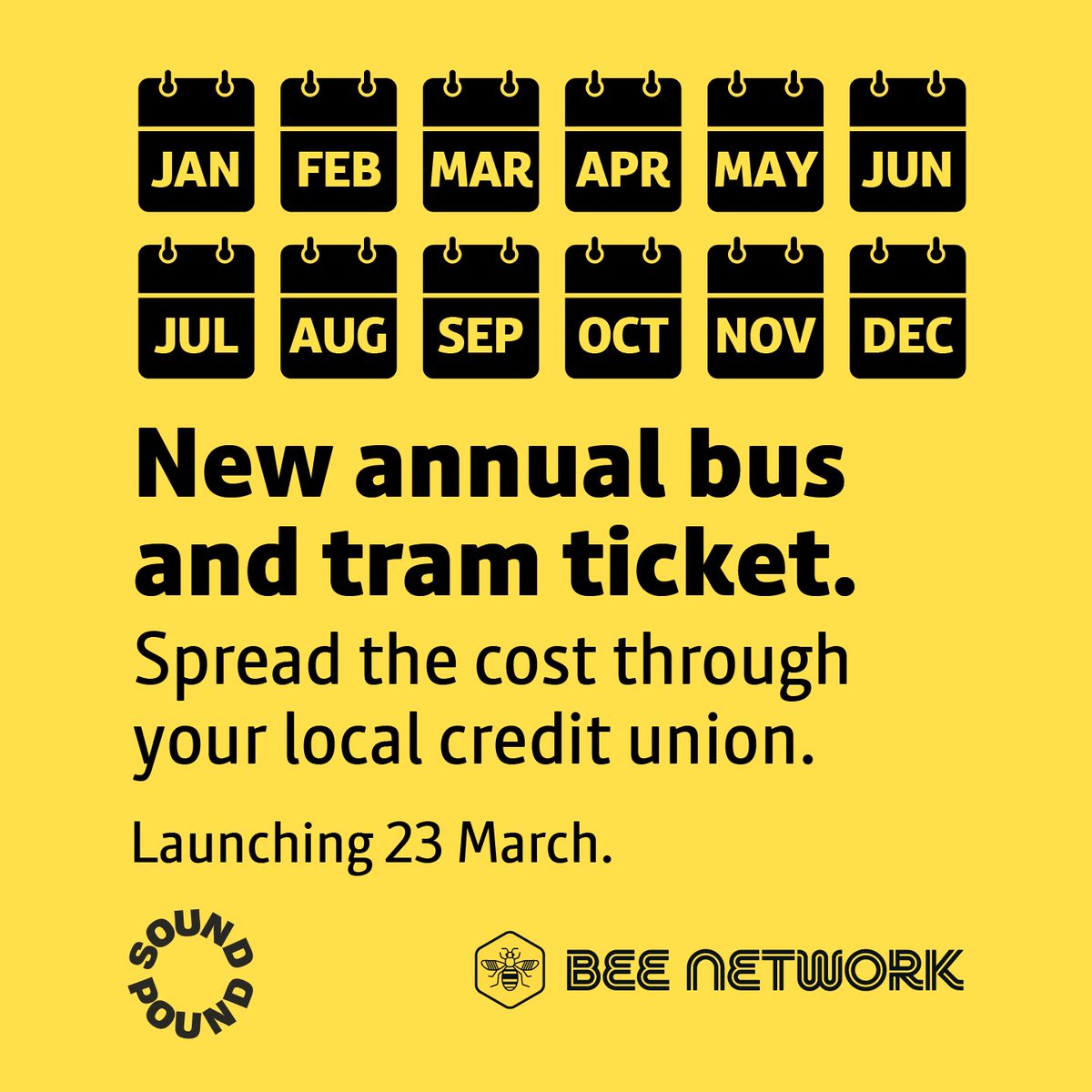 AndyBurnhamGM's tweet image. You can travel for even less if you buy a new annual bus and tram pass through one of our credit unions.

So this is the moment to make a change. Leave the car at home, switch to the @BeeNetwork and save money. 👍🏻

3/3