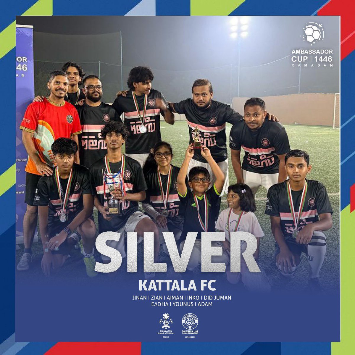 Thrilled to conclude the first-ever #AmbassadorCup1446 in UAE, uniting our diaspora through football during the blessed month of #Ramadan ! A true celebration of community, sportsmanship &amp; togetherness. Thank you to all teams, organisers &amp; supporters!