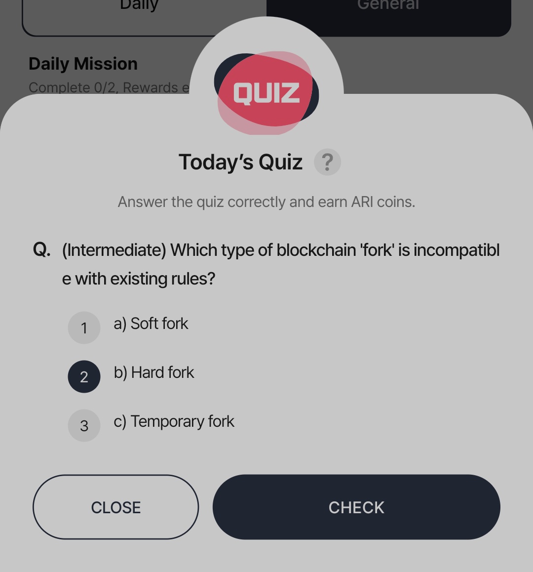 MostTinabyte's tweet photo. AriChain (Ari Wallet) Daily Quiz❗

◽ Date: March 16th
◽ Reward: 10 ARI

🔸Today Answer : Option B(2) https://t.co/Kjd6iW9DP1