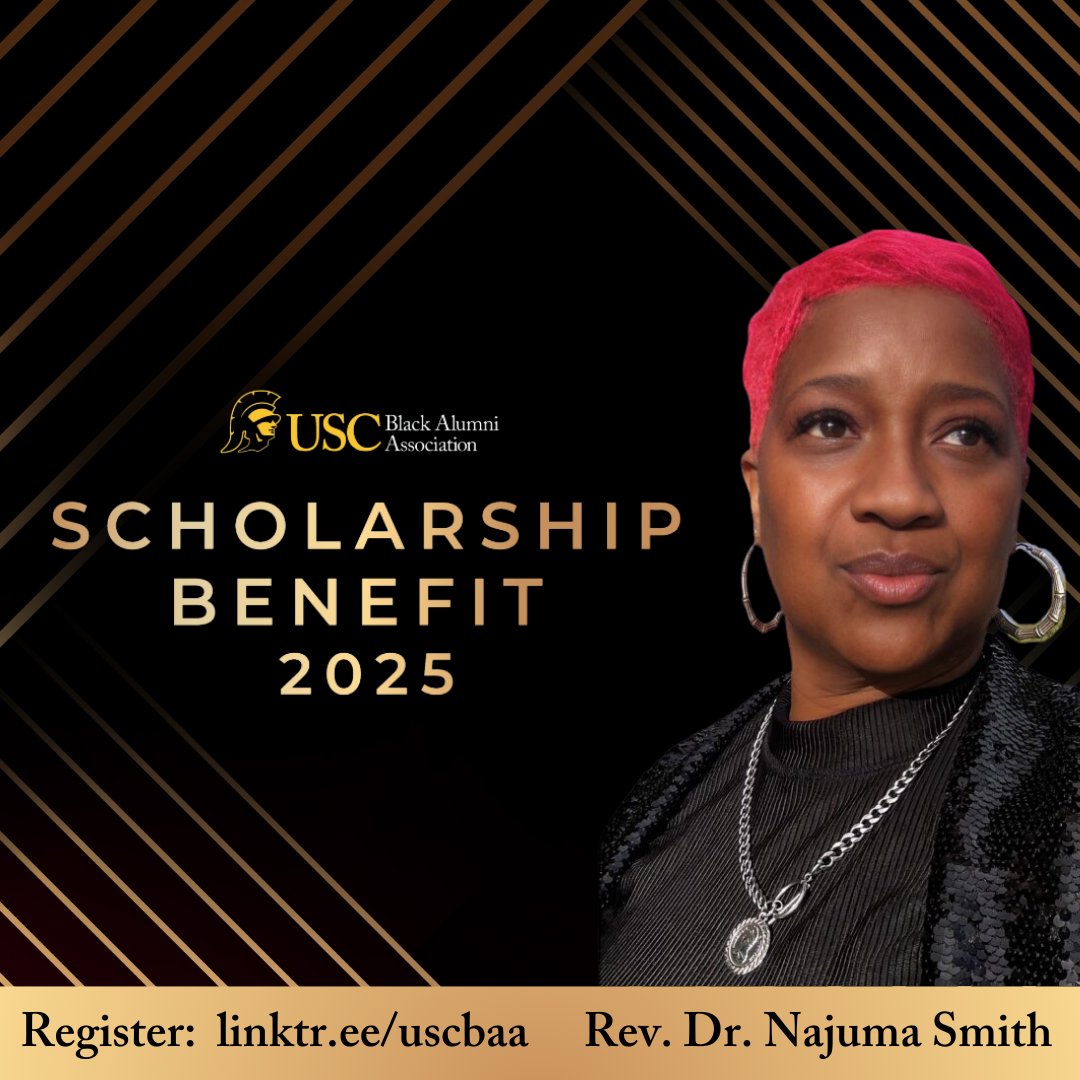 We are honored to have Rev. Dr. Najuma Smith join us for the 49th Annual USC Black Alumni Association Scholarship Benefit! Will you be there? Limited tickets available—register now!  linktr.ee/uscbaa