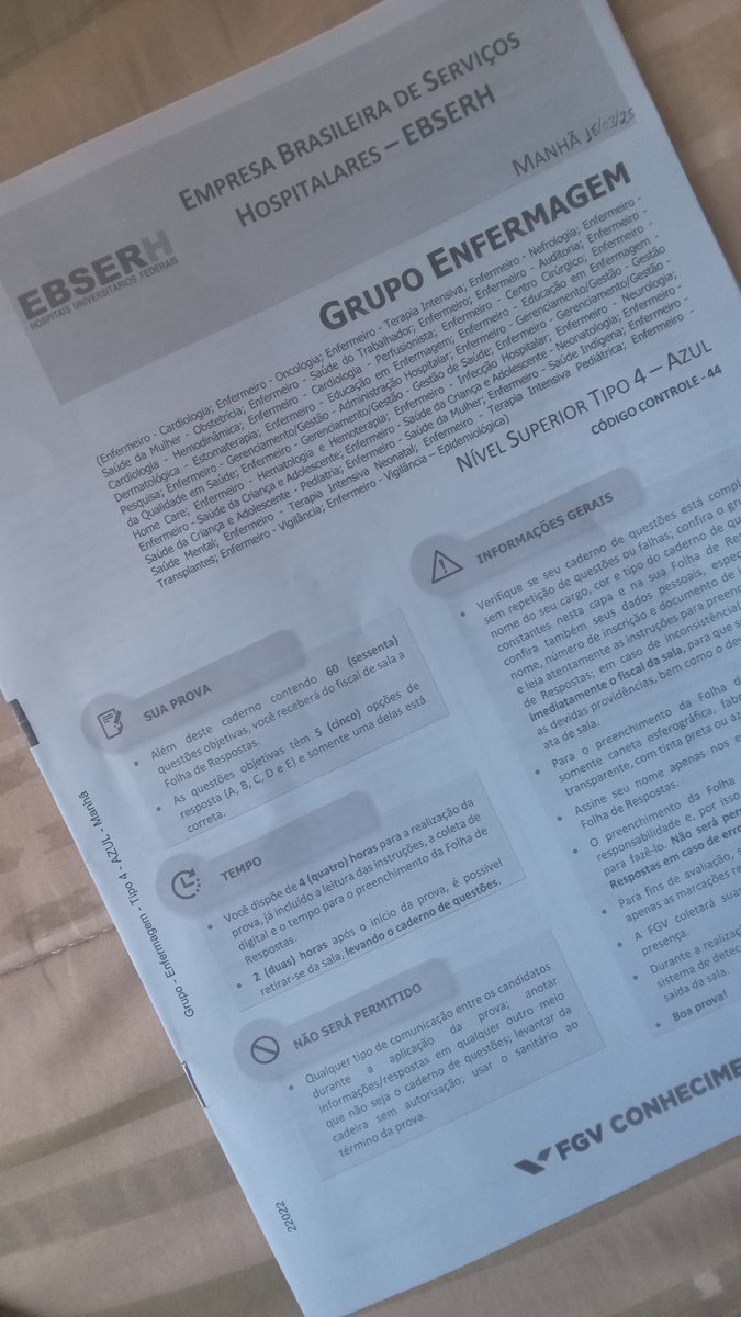 danillotrix's tweet image. Essa prova da EBSERH me deixou fraco e desalentado.