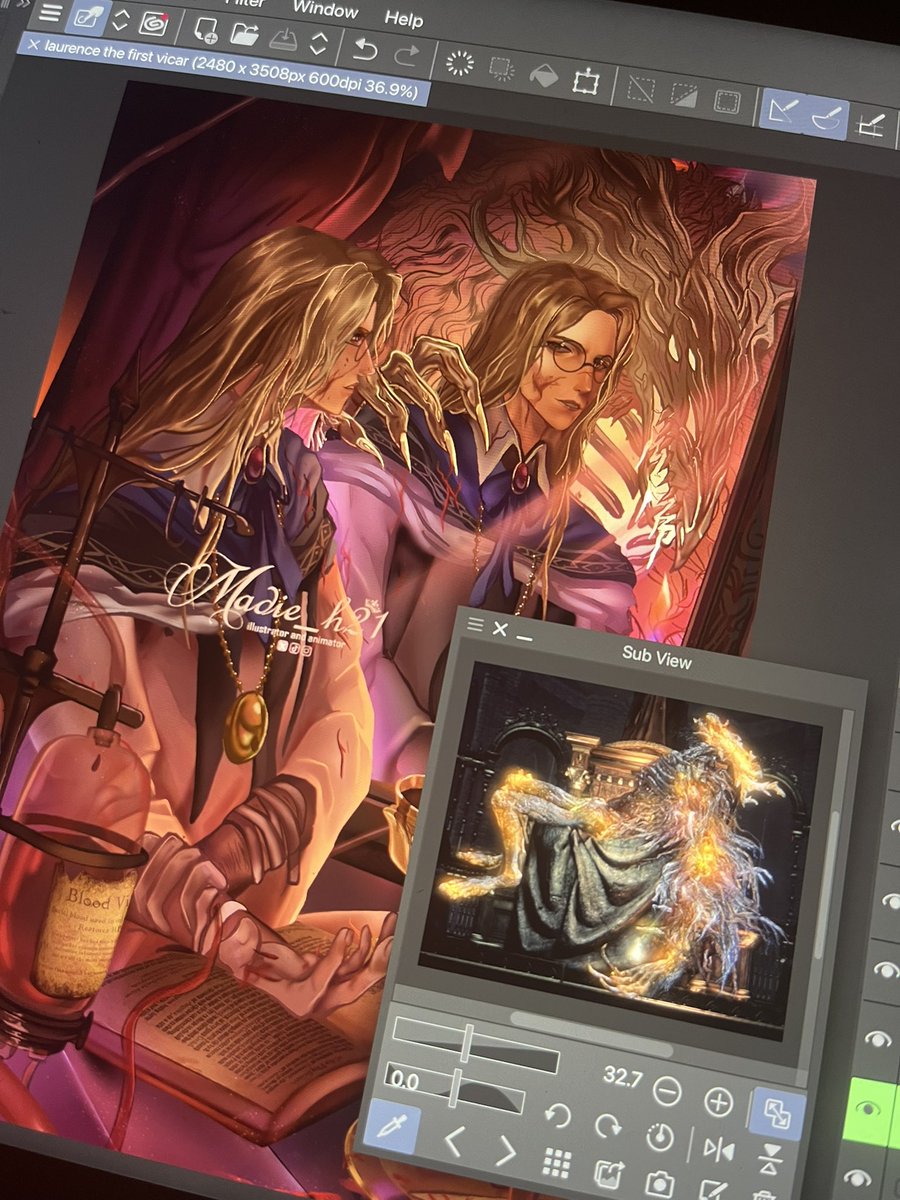 (WIP)
An attempt to draw Vicar Laurence
#Bloodborne