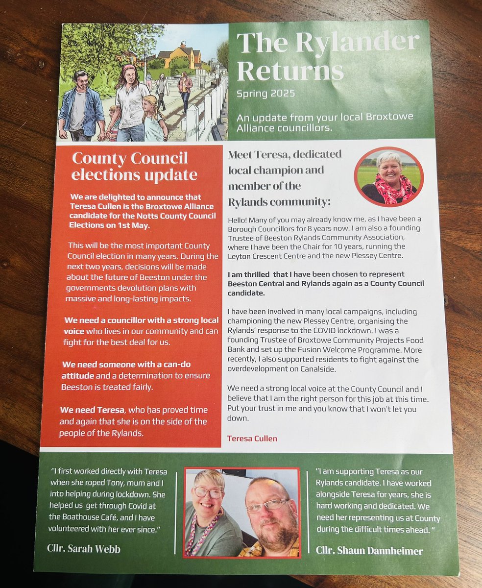 The Rylander Returns - she sure does in the form of Cllr Teresa Cullen! 

We don’t want passive, inactive County Councillors we want loud, vocal, formidable people who will stand up for their communities &amp; get things done! 

Vote Teresa on the 1st May 🗳️