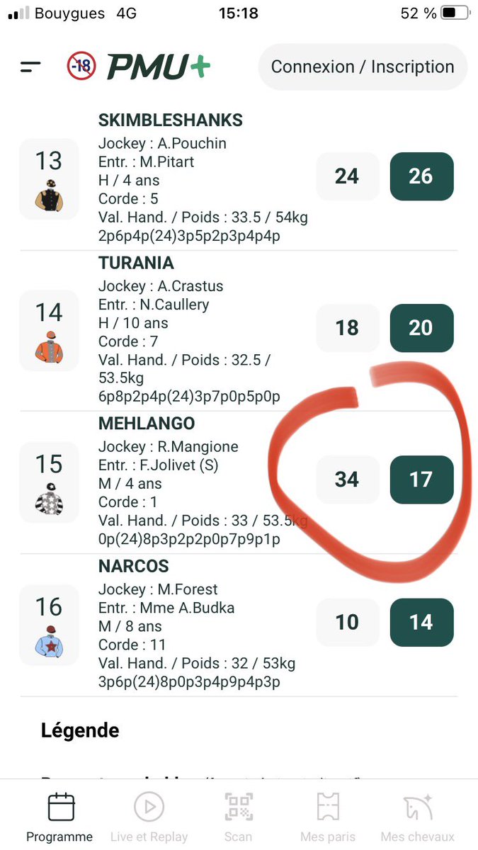 pbiane's tweet photo. #Equidia #PMU #FranceGalop #SETF

LE CŒUR DES HOMMES
BAT POUR MEHLANGO !

Pourquoi se priver ? Une nouvelle fois la cote du gagnant du #Quinté+ fond de moitié (de 34 à 17€). 
Et comme d’habitude, rien ne se passe. Circulez y a rien à voir. 
1 sucre ou 2 dans votre MEHLANGO ? https://t.co/Rdf581EcVZ