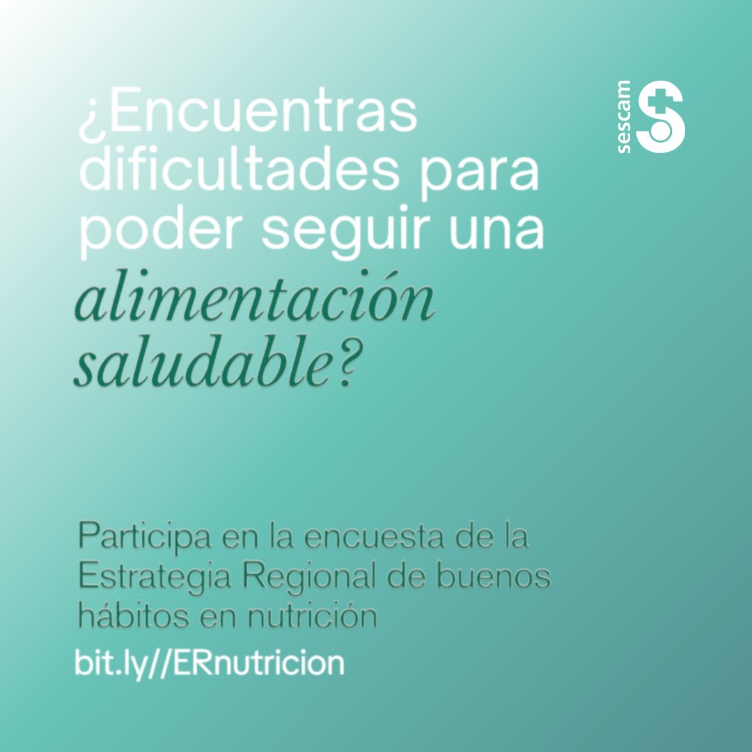 Tu opinión es importante. Esta breve encuesta nos ayudará a elaborar la nueva estrategia regional para promover buenos hábitos de alimentación.

👉 encuestas-partic.castillalamancha.es/index.php/6659…