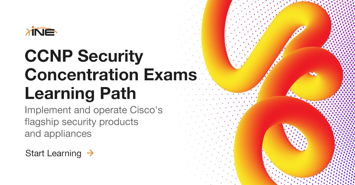 SecurityTube's tweet image. Our comprehensive CCNP Security Concentration path takes you through Cisco's complete security arsenal - from firewalls to automation. Master the tools that keep networks safe, with hands-on practice in our lab environment. Start here: bit.ly/3R2azCw
#ccnptraining
