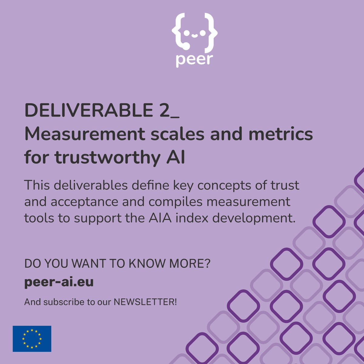 DELIVERABLE_2
🔗 Check the full report and share your thoughts: peer-ai.eu/en/outcomes/

👉discover more👉 peer-ai.eu
And subscribe to our #newsletter !

Thank you to all the partners that are making this possible:
<a href="/VUBrussel/">VUB</a> - <a href="/Fujitsu_DE/">Fujitsu CE</a> - <a href="/CATIE_AQ/">CATIE</a> - <a href="/INESCTEC/">INESC TEC</a> -