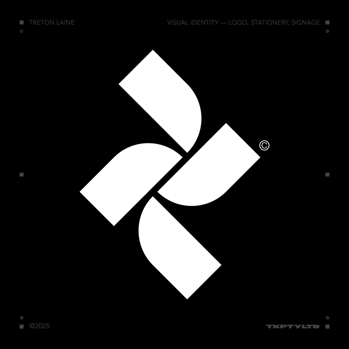 TK_PTYLTD's tweet photo. Visual Identity — Treton Laine, a fictional corporate law firm. 

©2025 https://t.co/BFWrnfCsSt