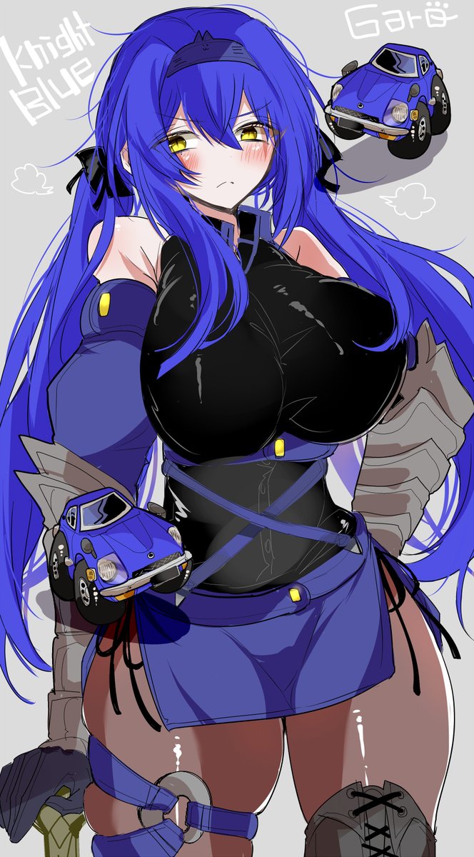 #チョロＱ擬人化　#チョロＱ　ツインテナイトブルーさん