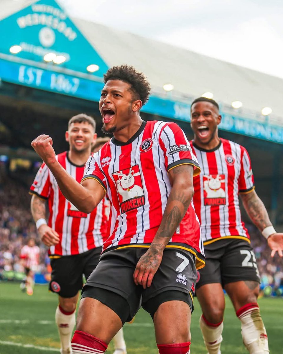 Mines a fucking double❤️⚪️🔴 

🎶Rhian Brewster baby🎶 #TwitterBlades #SHUSHW