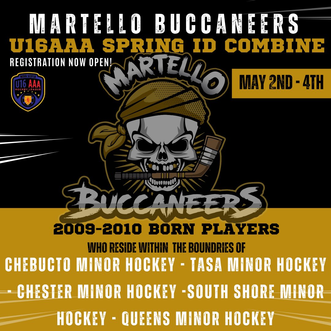 Interested in becoming a Buccaneer?? 🏴‍☠️

Spring ID Combine registration for the 2025-2026 season is NOW OPEN!

Click the link in our bio to register. ☠️
(*Please note, the google doc does require you to be logged into your Google account before clicking the link.)