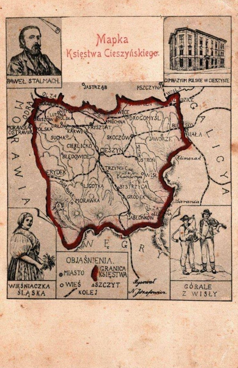 Fana43124688's tweet photo. Map of the Duchy of #Teschen (#Těšín/ #Cieszyn) in Polish. It was an autonomous principality of the Austro-Hungarian Monarchy under the rule of the Habsburgs.
#Silesia #History
@BogumilTeodor @Nephilim_1976 https://t.co/X7Xiv8BRbP