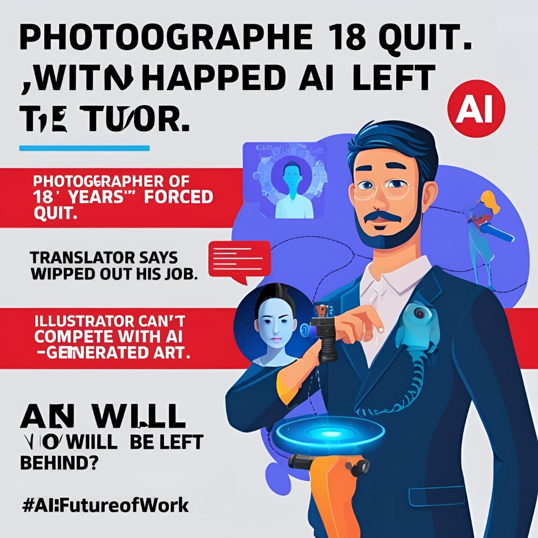 CabeTravisq's tweet image. 💡 Some fear AI, others embrace it.
❌ Artists losing jobs.
📈 Doctors &amp;amp; researchers working smarter.
The future isn’t about AI replacing you—it’s about how you use it. Adapt or risk being left behind. 🤖🔄
#AIRevolution #WorkFuture
