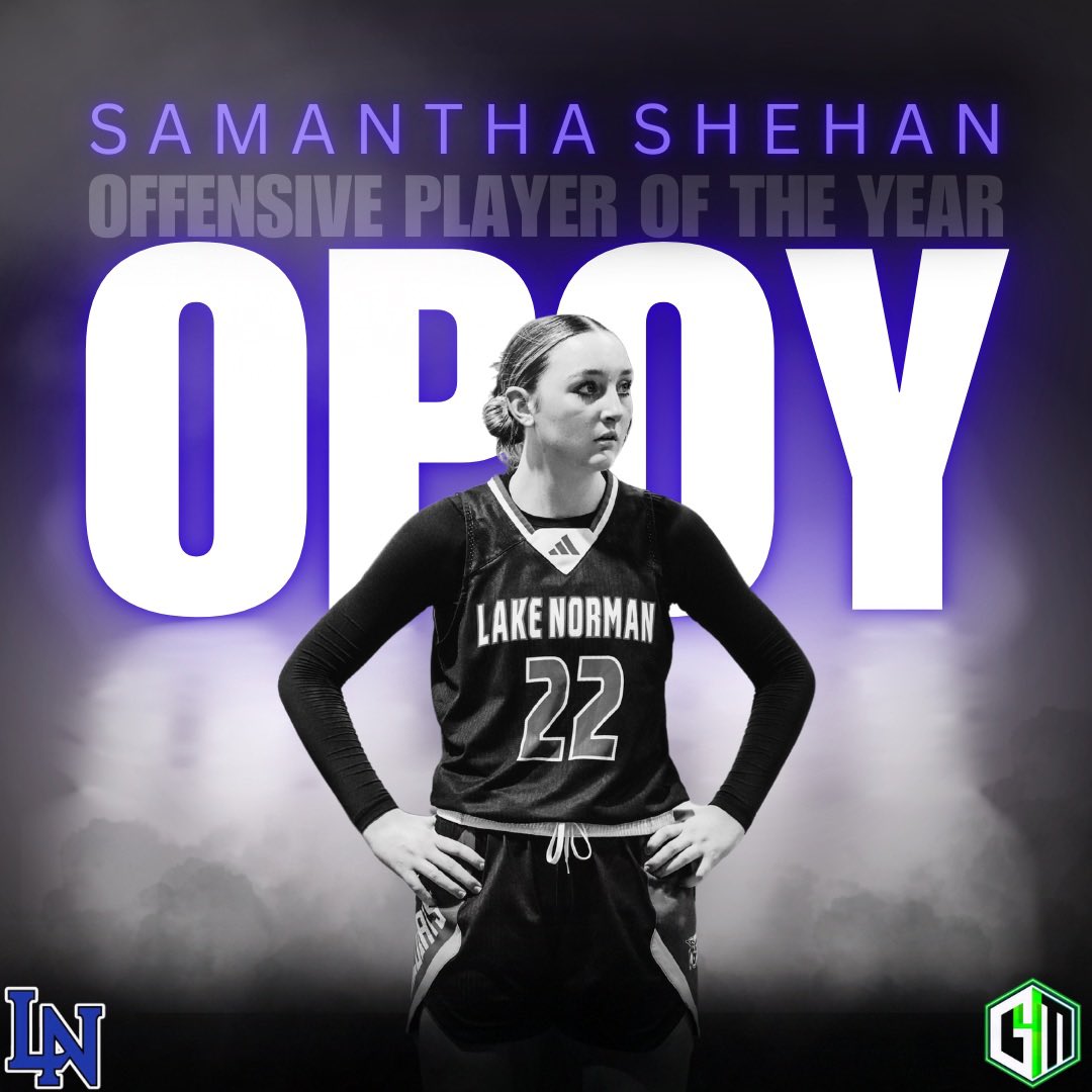 Lake Norman Girl's Basketball (@lnhsgbb) on Twitter photo ‼️2x Offensive Player of the Year - 3x All-Conference‼️
Congrats <a href="/SamanthaShehan/">Samantha Shehan</a> for being named to her 2nd OPOY and selected to her 3rd GM4 All-Conference Team!
<a href="/Gm4Sports/">Greater Metro 4 Conference</a> <a href="/Mindy_McCarthy3/">Mindy McCarthy</a> <a href="/CghrMedia/">CGHRMedia</a> <a href="/BallHerHoopsCLT/">BallHer coach Holt</a> <a href="/langstonwertzjr/">Langston Wertz Jr.</a> <a href="/TheOneRC/">RC</a> <a href="/camwillsports/">Cameron Williams</a> ‼️2x Offensive Player of the Year - 3x All-Conference‼️
Congrats <a href="/SamanthaShehan/">Samantha Shehan</a> for being named to her 2nd OPOY and selected to her 3rd GM4 All-Conference Team!
<a href="/Gm4Sports/">Greater Metro 4 Conference</a> <a href="/Mindy_McCarthy3/">Mindy McCarthy</a> <a href="/CghrMedia/">CGHRMedia</a> <a href="/BallHerHoopsCLT/">BallHer coach Holt</a> <a href="/langstonwertzjr/">Langston Wertz Jr.</a> <a href="/TheOneRC/">RC</a> <a href="/camwillsports/">Cameron Williams</a>