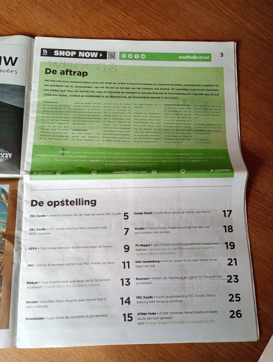 Jaap de Kleine (@jaapdekleine) on Twitter photo Het tweede voetbaljournaal volgeschreven door <a href="/Riemenserik/">Erik Riemens</a> en <a href="/Voorzet/">Flip Vellinga</a> is prima te lezen en handig om meer te weten te komen over t voetbal in de regio. Het tweede voetbaljournaal volgeschreven door <a href="/Riemenserik/">Erik Riemens</a> en <a href="/Voorzet/">Flip Vellinga</a> is prima te lezen en handig om meer te weten te komen over t voetbal in de regio.