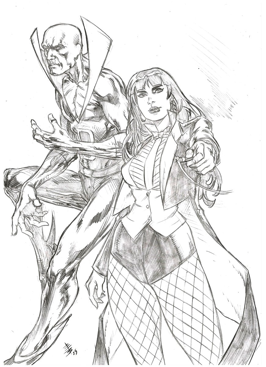 EricBlakeArt's tweet photo. #zatanna and #deadmandc #dccomics original for sale. https://t.co/cLbo6qShU2