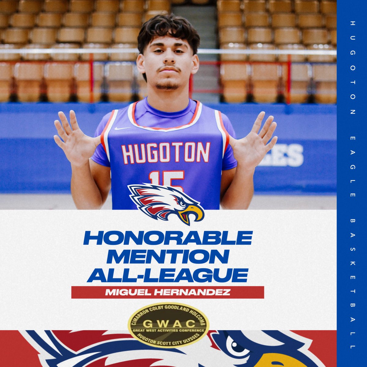 Hugoton Boys Basketball (@hugotonhoops) on Twitter photo ๐๐ฅ ๐๐๐๐ ๐๐ฐ๐๐ซ๐๐ฌ ๐ฅ๐
Congratulations to Miguel Hernandez on earning Honorable Mention All-GWAC.
<a href="/Miguel_H25/">Miguel Hernandez</a> | ๐ด๐ต | #EagleHoops ๐๐ฅ ๐๐๐๐ ๐๐ฐ๐๐ซ๐๐ฌ ๐ฅ๐
Congratulations to Miguel Hernandez on earning Honorable Mention All-GWAC.
<a href="/Miguel_H25/">Miguel Hernandez</a> | ๐ด๐ต | #EagleHoops