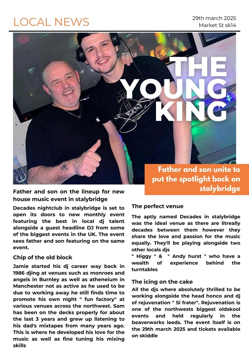 Rounddenton's tweet image. New night in stalybridge anyone looks good this. @MENnewsdesk @tamesideradio @OldhamChronicle @BBCNWT @CapitalManc @DentonNews #housemusic #oldskool #manchester #stalybridge #tameside #events